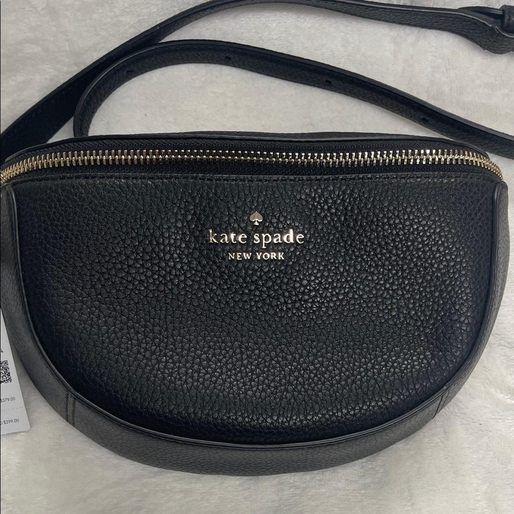 Kate Spade Black Pebbled Belt Bag - Picture 2 of 12